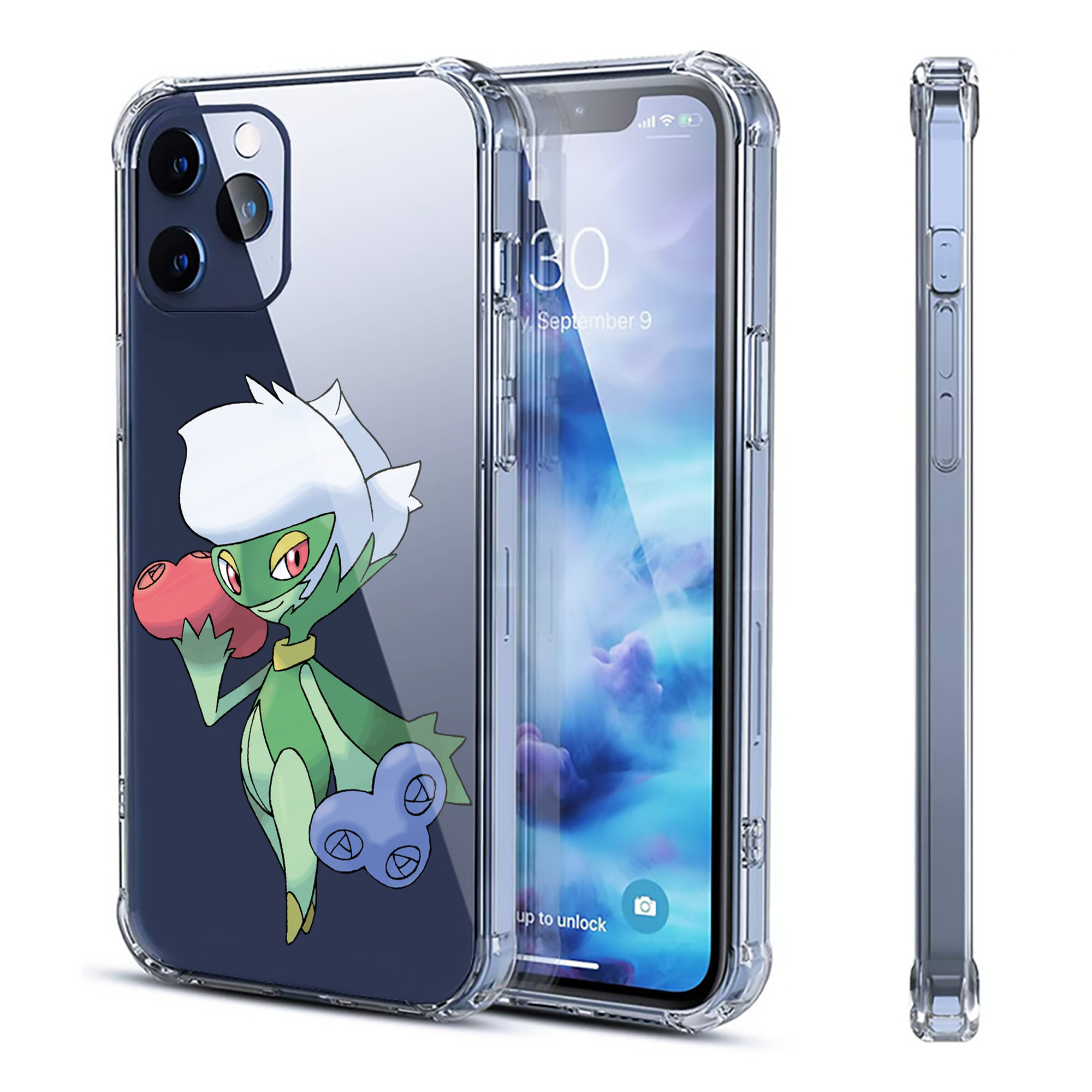 （画像用） ポケットモンスター Pokémon 【iPhone 12シリーズ対応】透明スマホケース（クリアソフトケース）